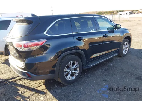 2016 Toyota Highlander Le Plus V6 из США, поврежденный, VIN 5TDBKRFH4GS327495